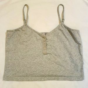 Grey Crop top tank top